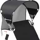 Universal Chair Umbrella Canopy, Foldable Portable UPF 50+ Chair Sun Shade Attachment with Adjustable Clamp Fits Most Brands Beach, Outdoor, Travel, Camping, Patio, Tanning, Zero Gravity, Patented