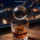 2.4" Ice Ball Maker，50 pcs/24H,2 pcs in 60 Mins, Slow-Melting Crystal Ball Sphere ice Maker with Self-Cleaning, Countertop Clear Ice Maker for Whiskey（Black) (EXP 05/13/32)