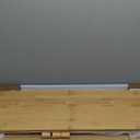 Bamboo Dual Monitor Stand with Storage, Curved Double Computer Laptop Stand Desk Shelf Organizer with Sliding Doors (42 inch)