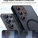 CANSHN Magnetic Shockproof for Samsung Galaxy S25 Ultra Case Black