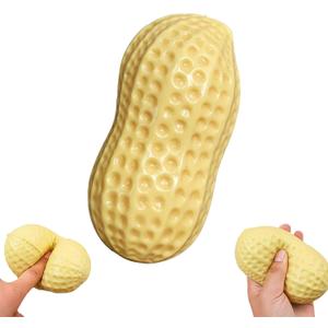 Peanut Squishies, Realistic Peanut Ball Relieve Stress and Anxiety, Party Favor Slow Rise Pressure Release Toy (Peanut)