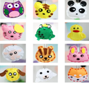 Pack Of 2 Adam Victor Kids DIY- First Sewing Kit for Kids, Learn to Sew DIY Craft Kits, Lovely Animals Style- Frog, Owl, Fox, Cat, Rabbit, Dog, Duck, Elk, Sheep, Sloth, Panda and Tiger, Ages 12+(12PCS)