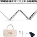 Blackstar Carry-on White 88 Keys USB MIDI Controller for Portable Folding Digital Piano with Rechargeable Battery