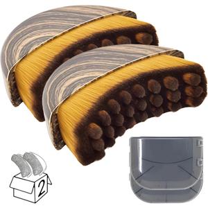 Lymphatic Drainage Face Brush  Gua Sha Contour Brush for Face, 1 or 2 Pack, Soft Bristles for Natural Makeup, Waterproof & Easy Clean(2Pcs Contour Face Brush)