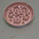 LE TAUCI Ceramic Slow Feeder Dog Bowls Small Breed, 0.6 Cups Dog Food Dish for Fast Eaters, Puzzle Bowl for Small Dogs and Cats,Angle White