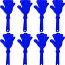 8 Pcs Hand Clappers Noisemakers 7.5 Inch Clappers Noisemakers Plastic Hand Clappers for Birthdays Game Football Sporting Events Cheers Supplies Dance Basketball Football Noisemakers(Blue)