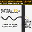 Cable Attachment Storage Rack, LAT Pulldown Bar Holder, Home Gym Organizer for Cable Handles and Attachments
