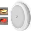 THALASSA 3W 12V Dual Color Touch Ceiling Light, 12 Volt LED Lights for RV Interior, 12 Volt Ceiling Lights for Boat Interior (White & Red) D106MM, 1 Pack