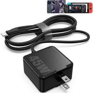 45W Super Fast Charger with 6FT USB C Cable for Stream Deck Dock,AC Adapter Power Supply for Switch Samsung Galaxy S24/S23Switch Lite/Switch OLED/iPhone 15,/Laptop Computer/Tablets/and More