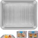 Air Fryer Drip Pan for Emeril Lagasse Dual Zone 360 Air Fryer Oven 25 QT Extra Large, 14''12'' Steel Air Fryer Tray Accessories Grill Plate Crisper Plate Replacement Parts Rack