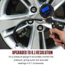 Hausse Heavy Duty Compressor Accessory Kit - Digital Tire Pressure Gauge with Inflator, Blow Gun and Hose Fittings, 1/4" NPT Air Tool Kit