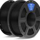 ELEGOO PETG Filament 1.75mm Black 2KG, 3D Printer Filament Dimensional Accuracy +/- 0.02 mm, 1kg Spool(2.2lbs) Fits for Most FDM 3D Printers
