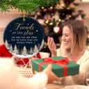 4 x Friend Ornaments 2025 - Friendship Ornament for Christmas Tree Decorations, Meaningful Xmas Gifts for Friends BFF Bestie, Long Distance Friendship Gifts for Soul Sister