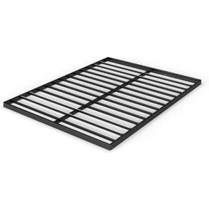 ZINUS Quick Lock Bunkie Board, Box Spring & Bed Slat Replacement, Metal Frame with Steel Slats, Easy Assembly, Queen (Black)