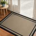 Indoor Door Mat for Entryway, Non Slip Front Door Mat 36"x59" Brown