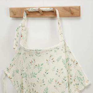 Blissful Diary Muslin Nursing Cover for Breastfeeding, Breathable Breastfeeding Cover up with Arch Neckline for Women, Nursing Apron (Botanical Leaf) Blissful Diary Muslin Nursing Cover for Breastfeeding, Breathable Breastfeeding Cover up with Arch Neckline for Women, Nursing Apron (Botanical Leaf)