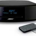 Bose Wave Music System IV - Espresso Black - for Holiday Family Entertainment - CD/MP3 CD Player, Advanced AM/FM Tuner, Dual Alarm, Remote Control, 2.4m AC Power Cable, 4.5" Inches Tall