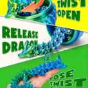TBOLINE 12" 3D Printed Dragon Egg, Cool 3D Printer Articulated Crystal Dragon Toys for Kids, Surprise Animals Figurines Fidget Dinosaur Eggs Toys for Boys Kids Teen 5-7 4-6 8-12
