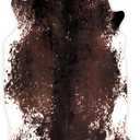 MACEVIA Faux Cowhide Rug Cute Cow Print Rug Animal Area Carpet Western Decor for Living Room Bedroom Non-Slip 59" L x 47.2" W(4.9ft x 3.9ft)