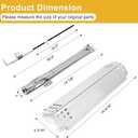 Grill Replacement Parts for Nexgrill 6 Burner 720-0898, 730-0898, 720-0898A, 720-0896CA, Grill Burner Tubes, Heat Plates, Igniters for Nexgrill