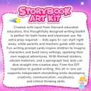 Fantasy Storybook Art Starter Kit, Creative Writing for Kids, Write Your Own Book, Art Kit for Kid 6-9, DIY Craft, Scrapbooking & Journal Supplies, Hardcover Comic Book Making Kit, Christmas Gift