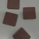 CasterMaster Non-Slip Furniture Pads Square Rubber Anti-Skid Caster Cups, Leg Coasters - Anti-Sliding Floor Protectors for Furniture (Brown, 2'' x 2'' - 4 Pack) (2'' x 2'' (Pack of 4))