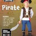Spooktacular Creations Halloween Pirate Costume Kids, Boys Pirate Costume Set for Toddler Halloween DressUp, Themed Party (Toddler(3-4 yrs), Blue)