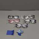 CCVOO Progressive Multifocal Reading, Blue Light Blocking, Unisex, Filter UV Ray/Glare Glasses (5 Pack C3 mix, 2.25) (2 Black/Turtle/Red/Dark Blue)