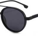 Trendy Black Aviator Polarized Men's Sunglasses UV 400 Protection 8929