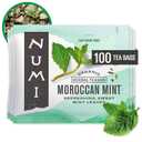 Numi Organic Tea Moroccan Mint, Box of Tea Bags, Herbal Teasan,100 Count (Pack of 1),Packaging May Vary, Best By: 06/10/2028