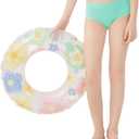 QBK Girls' Swimming Bottom Suit Swim Brief UPF50+ Rash Guard Swimsuit Sun Protection Quick Dry (10 Years) (Turquoise)