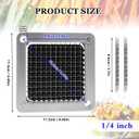 Replacement Chopper 1/4" Blade, Commercial Vegetable Chopper Dicer, French Fry Cutter Stainless Steel Blade for Fruit Cutting Machine Tomato Onion Pusher Block
