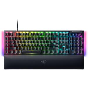 Razer BlackWidow V4 Mechanical Gaming Keyboard: Green Switches Tactile & Clicky - Chroma RGB - 6 Macro Keys - Magnetic Wrist Rest - Doubleshot ABS Keycaps - Roller & Media Keys Snap Tap
