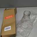 Oil Lamp Chimney Replacement 3 inch Base 9 inch Height Clear Glass Crimped Top Chimney for Old Kerosene Lamps and Size #2 Burners