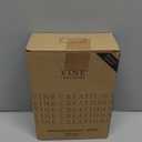 Vine Creations White Glass Soap Dispenser, 2 Pack Kitchen Soap Dispenser Set with Stainless Steel Pump, 16 oz Dish Soap and Hand Soap Dispensers for Bathroom with Waterproof Labels (Matte White Bottle / Brushed Brass Pump)