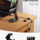 9 Pack Magnetic Cable Clips [Cable Smooth Adjustable] Cord Holder, Under Desk Cable Management, JOYROOM Adhesive Wire Holder Keeper Organizer for Home Office Desk Phone Car Wall Desktop Nightstand