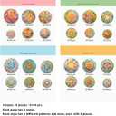 capasin Mandala Stickers 48 Pcs PET Kit for Scrapbooking Waterproof Clear Sticker Junk Journaling Supplies Journal Diary Planner Collage Laptop Paper Crafts Outlines Glitter Shiny Decorative Decals