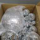 MTLEE 20 Pcs Disco Balls Decorations Assorted Size Party Decor Disco Ball Ornaments Mirror Mini Large Hanging with Rope for Wedding Festival Stage Prop