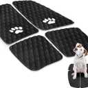 Dog Traction Pad Dog Paddle Board Kayak Accessories 21.2 x 15.3 Inch Non Slip Deck Grip Mat Surfboard Traction Grip EVA Foams for Sup Skimboard Paddleboard Surfboard Gift for Christmas (Black)