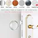 2 x Door Stoppers for WallAOPANDA Wall Protectors from Door knobs for Door Handle Guard Silencer Self Adhesive,Reusable Clear Rubber Guard Door Bumpers for Wall Protector(2 in*0.31 in,12Pcs)