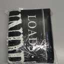 ROMAMIGO Non Slip Laundry Runner Rug - Farmhouse Kitchen Floor Mat for Mudroom and Bathroom - Black, 20 X 47 Inches