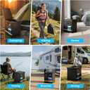 2026 Upgraded XL Portable Toilet for Adults, Large Camping Toilet with Lid and Carry Bag, Tall portable potty for Camping, Hiking, Beach, Car Travel, Truck, RV, Road Trips