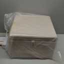 17.13" H Dog Stairs for Small Dogs, 2-in-1 Pet Steps & Ottoman - Foldable Dog Stairs for Couch, Non-Slip Wooden Pet Stairs for Puppy Senior Injured Dogs (Light Beige)