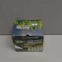 2 Packs Ultrasonic Animal Repeller Solar Powered, Cat Repellent Outdoor with Motion Sensor, Waterproof Deer Repellent Devices with LED Flash Light, Effective Repel Invasive Animals to Protect Yard (Black)