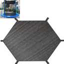Trampoline Shade Cover, Trampoline Cover for 12FT Straight Pole Round Trampoline Sun Protection, Easy to Install,for Backyard Playground (12FT 6 Poles)