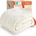 Bedsure GentleSoft Twin Blanket for Bed - Cozy Soft Blankets for Women, Cute Small Fleece Throws for Girls, Gift for Women Her Him, Off White,