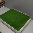 SunTurf Dog Grass Pad with Tray, Dog Litter Box, Porch Potty for Puppy Pee Training, Indoor Portable Fake Grass Pee Pad System, Artificial Grass + Pee Pad Holder