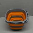 1 Pack Collapsible Bucket with  Each, Small Plastic Bucket for Sand or Beach, Portable Water Tub for Cleaning, Fishing Water Pail