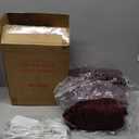 Sunbeam Royal Ultra Fleece Heated Electric Blanket Twin Size, 84" x 62", 12 Heat Settings, 12-Hour Selectable Auto Shut-Off, Fast Heating, Machine Washable, Warm and Cozy, Claret