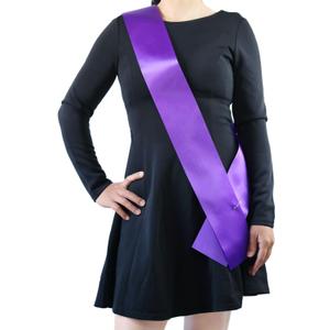 12 Pack Dark purple Blank Sash,Plain Satin Sash,Sashes for Pageants,DIY for Party Decorations,blank sashes for pageants